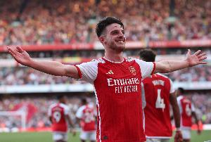 赖斯是第二位欧冠对阵皇马破门的阿森纳球员，首位是亨利