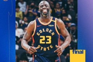 开云线上入口-积极进攻！9中6砍14分5板！勇士官方赢球海报封面人物：追梦