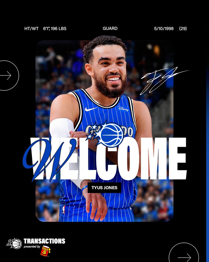 开云网站-魔术官宣签下泰伦斯·琼斯，新赛季身穿2号球衣