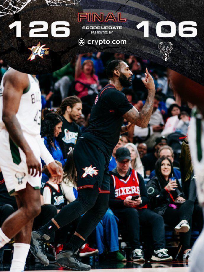 开云线上入口-无缘直通季后赛！马克西21分76人横扫雄鹿 附加赛将战魔术